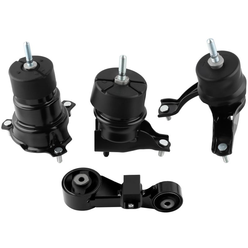 Farrme Engine Motor Mount Transmission Mount Set of 4 Fit for Toyota Camry 25L 1217 Automatic Transmission Replacement Engine Motor Trans Mount SetA72004HY A62081 A4288 A62062