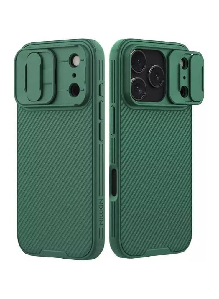 Nillkin Case for Iphone 17 Pro 2025 CamShield case Protective Cover with Camera Protector Hard PC Ultra Thin Anti-Scratch Phone Black Case For Iphone 17 Pro Green