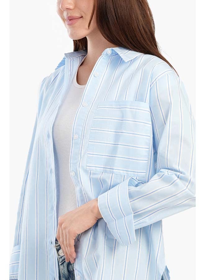 Carina Timeless Striped Button-Down Shirt - Image 4