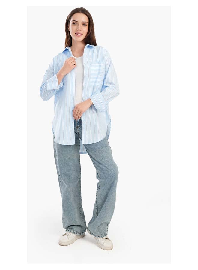 Carina Timeless Striped Button-Down Shirt - Image 5
