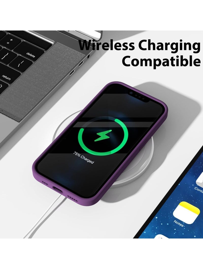 Raxoom ELTRAZONE Case Compatible with iPhone 15 Phone Case Liquid Silicone Grip, Cute Thin Slim Soft Rubber TPU Plain Smooth Gel Cover, Matte Protective & Shockproof Heavy Duty Protection - Image 4