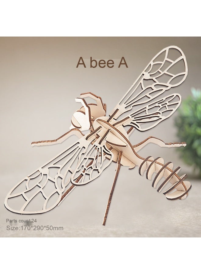 ألعبة نموذج تجميع ثلاثي الأبعاد خشبية للأطفال