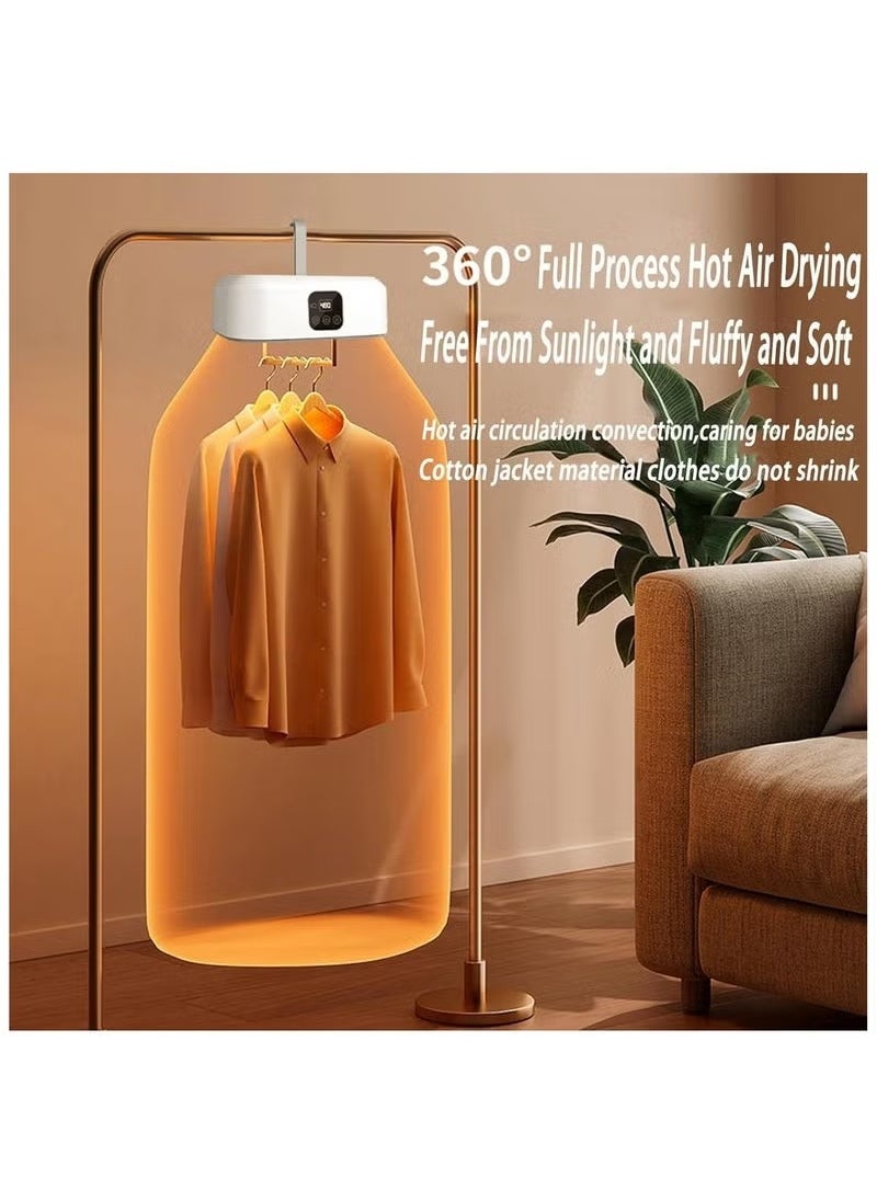 TIGER Portable Clothes Dryer-Upgraded 3D Cycle Drying-Portable Dryers For Flats, Caravans, Travelling, Homes-Small, UV Portable Clothes Dryer Compact Electric Dryer For Light Clothing, Underwear, Baby Cloth  - Image 3