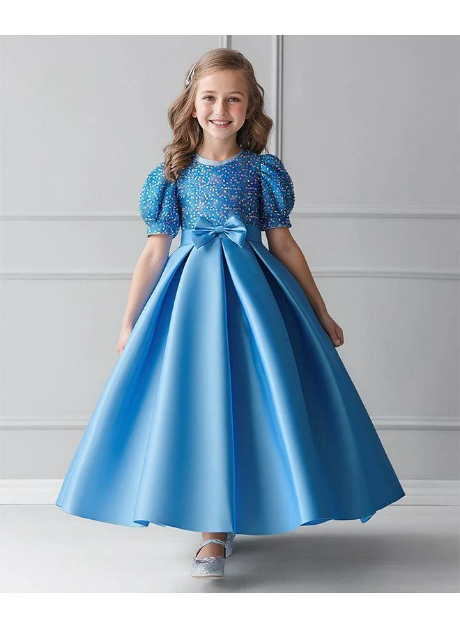 Mark & Mia Mark & Mia Embellished Dress With Bow Detail - Blue