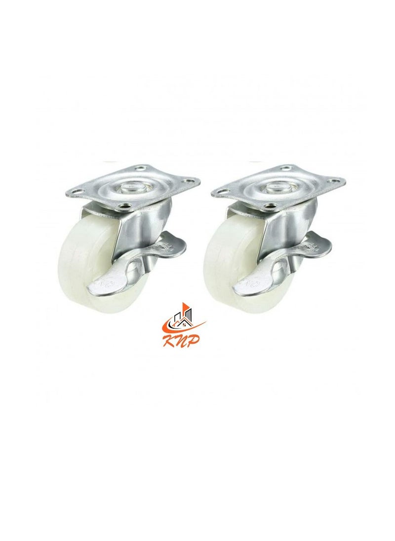 KNP Caster Wheel Nylon 2.5" With Break  - Image 3