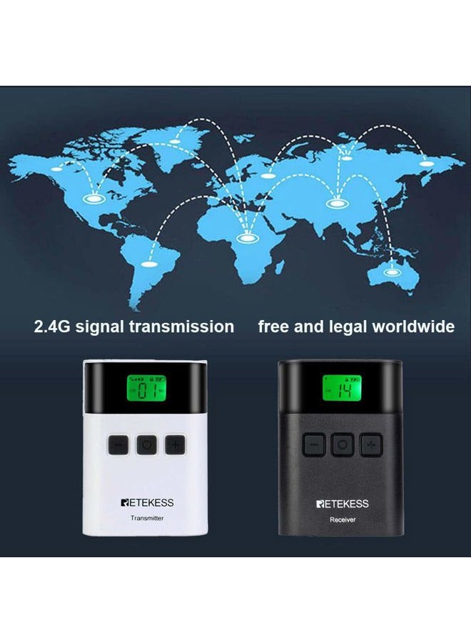 Retekess TT122 Wireless Tour Guide System, Translation System for Church, Easy to Use, 492ft, Assistive Listening Devices for Court, Sermon, Tours(1 Transmitter 5 Receivers) - Image 5