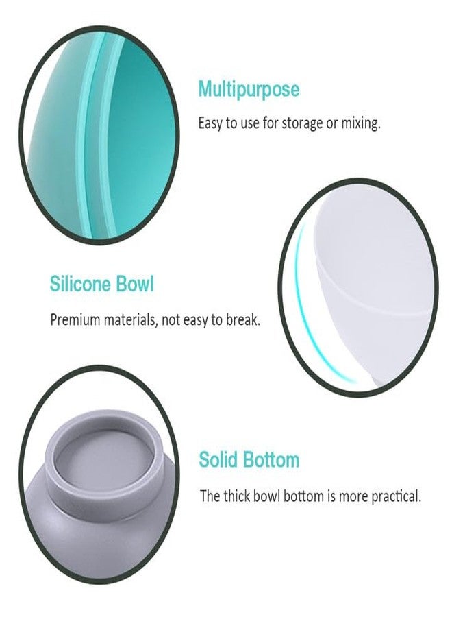 Goalfly 6 Pieces Reusable Mixing Bowl (4.1 x 2.7 inches), Face Mask Mixing Bowl Set for Facial Mask, Snack Bowl Easy to Clean, Silicone Bowls for Melting Chocolate - Image 5