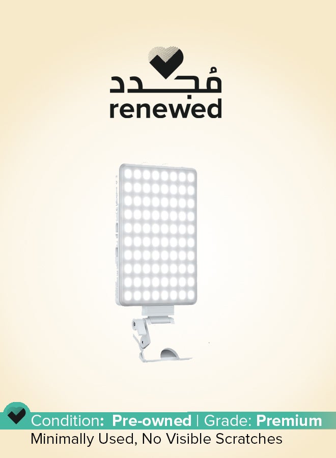 HIFFIN Renewed - HIFFIN LT-001 LED Video Conference Light Kit with Clip for iPhone, Tablet, and Laptop - Dimmable with 3 Light Modes and 2000mAh Battery - Image 1