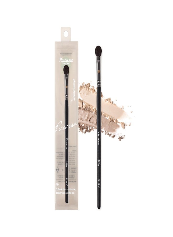 Piccasso 207A Eyeshadow Brush - Flat Rounded Eye Brush for Blending and Shading, Soft Bristles for Smooth Eye Makeup Application, Korean Eyeshadow Brush for All Eye Shapes - Image 1