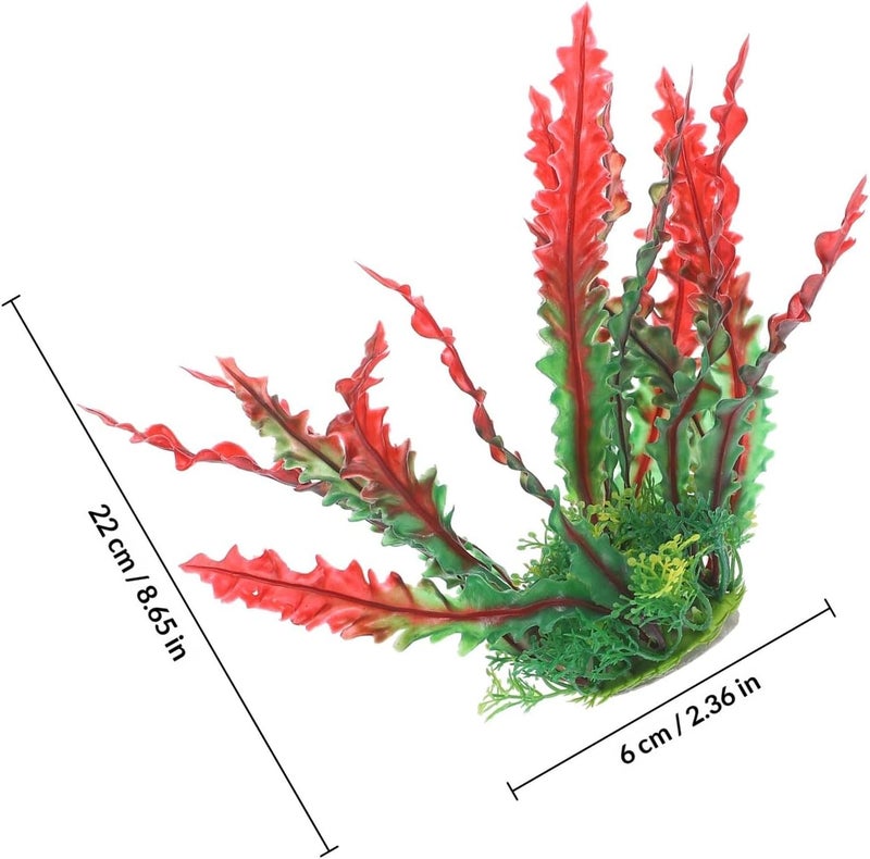 2pcs Aquarium Plant Decorations Tall Plastic Fish Tank Plants for Betta Fish Artificial Aquarium Grass and Aquatic Habitat Enhancements - Image 2