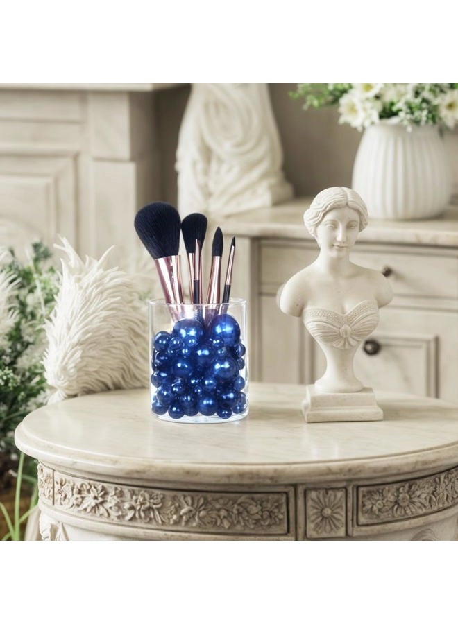 DomeStar 110PCS Floating Beads No Hole, Floating Pearls Vase Fillers Table Centerpieces Faux Pearls for Vase Floating Candle Home Decoration, Blue - Image 5