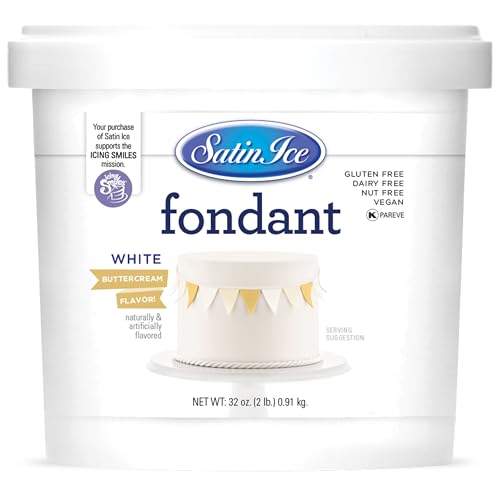 Satin Ice White Buttercream Fondant, 2 Pounds - Image 1