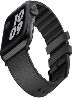 Viva Madrid Viva Madrid Media Leather Strap for Apple Watch 42/44mm - Midnight Black 