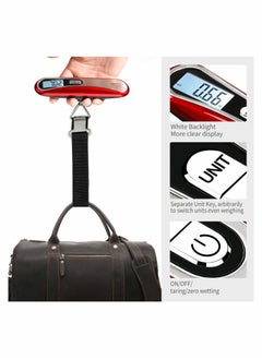Luggage Scale, Portable Suitcase Scales Digital Hand Scale Travel Scales with Capacity Weighing Scales for Luggage Bag Backlight