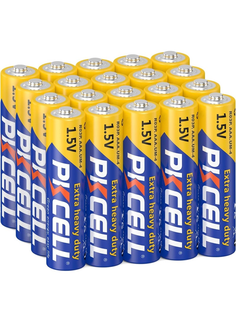 بي كي سيل AAA Batteries 20 Pack - Long-Lasting 1.5V Triple A Batteries for TV Remotes, Torches, Toys & Smoke Alarms - Leak-Proof & UKCA Certified - 0% Plastic Packaging - 3-Year Shelf Life (AAA) - Image 1
