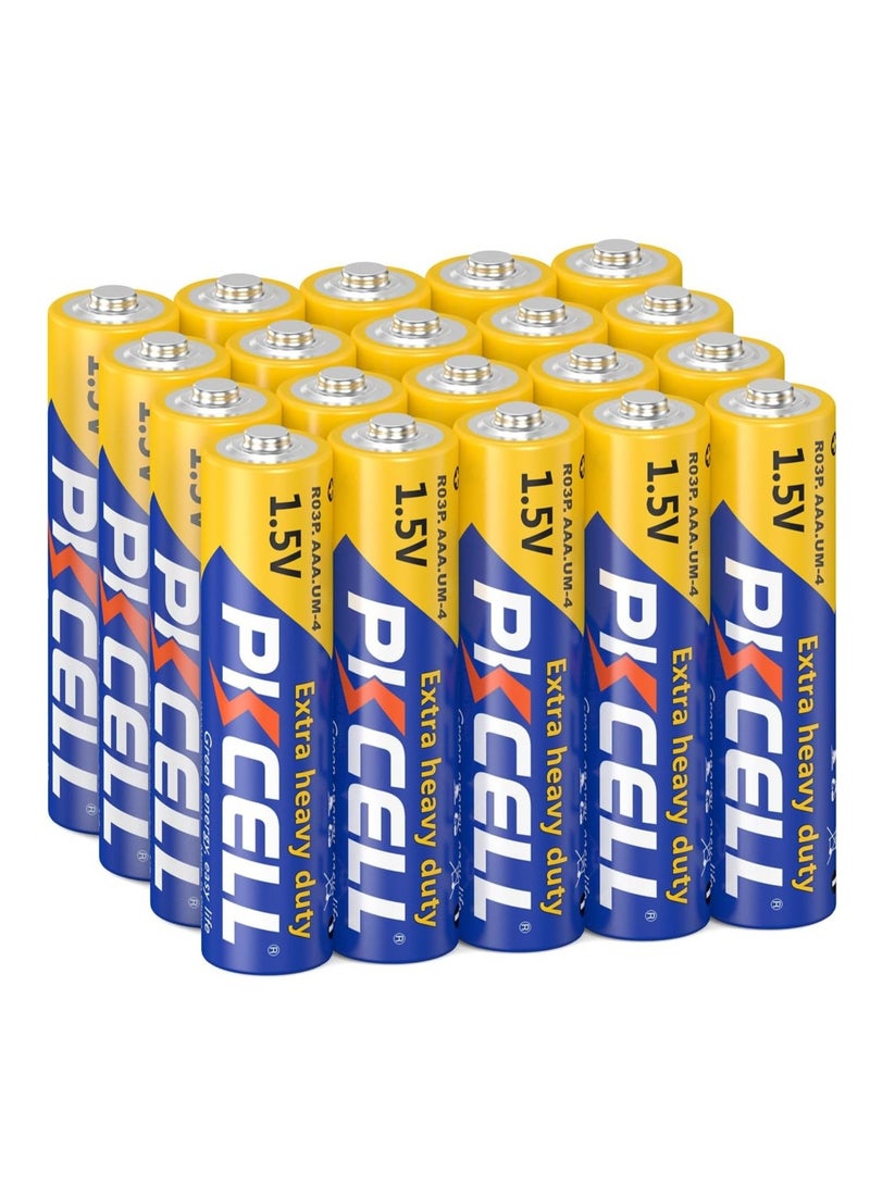 بي كي سيل AAA Batteries 20 Pack - Long-Lasting 1.5V Triple A Batteries for TV Remotes, Torches, Toys & Smoke Alarms - Leak-Proof & UKCA Certified - 0% Plastic Packaging - 3-Year Shelf Life (AAA) - Image 1