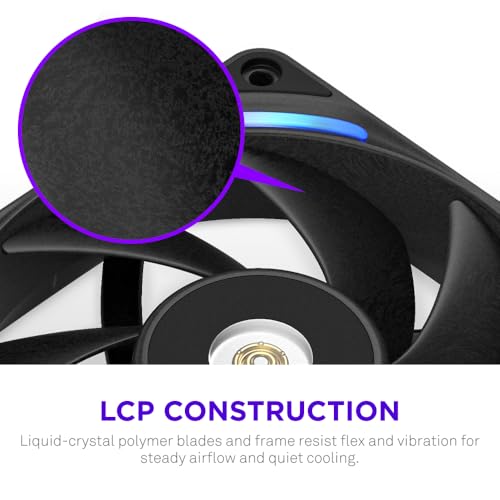 NZXT F360X Performance SingleFrame Fan 3X 120mm PWM RGB PC Case Fans Max Airflow Static Pressure Low Noise LCP Frame Blades Magnetic Fluid Dynamic Bearing 30mm Thick Black - Image 3
