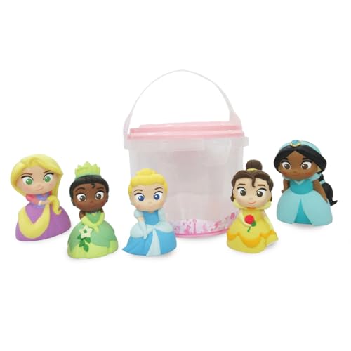 Disney store مجموعة استحمام رسمية من متجر ديزني - ملحقات استحمام للأطفال مع شخصيات الأميرات المحبوبة من ديزني - أساسيات وقت الاستحمام الملونة والممتعة للأطفال مناسبة لجميع الأعمار - Image 1