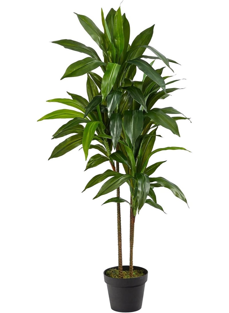LATIFA Nearly Natural 48 inch Green Dracaena Silk Plant (Real Touch) for Indoor Decor - Image 4