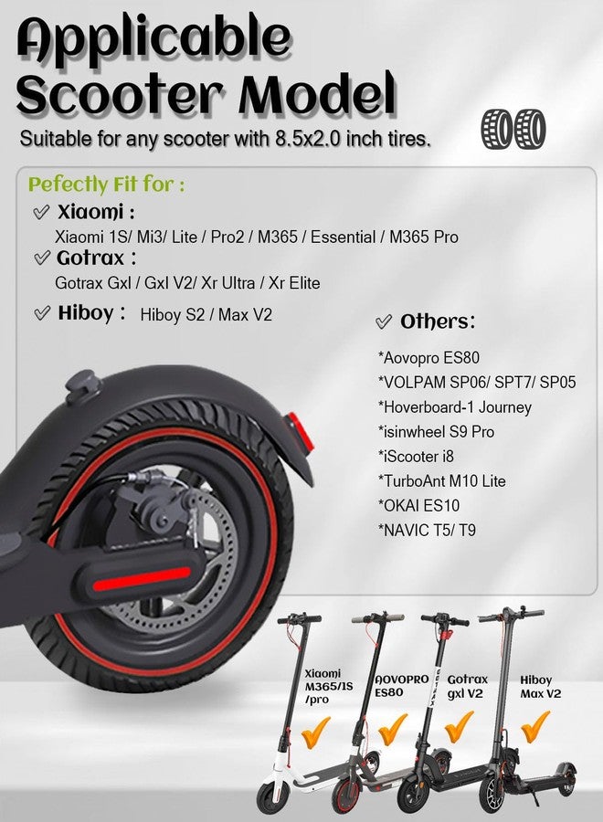 إطار صلب من GLDYTIMES مقاس 8.5 × 2.0 بوصة، إطار بديل 50/75-6.1 (قطعتان) - Image 2