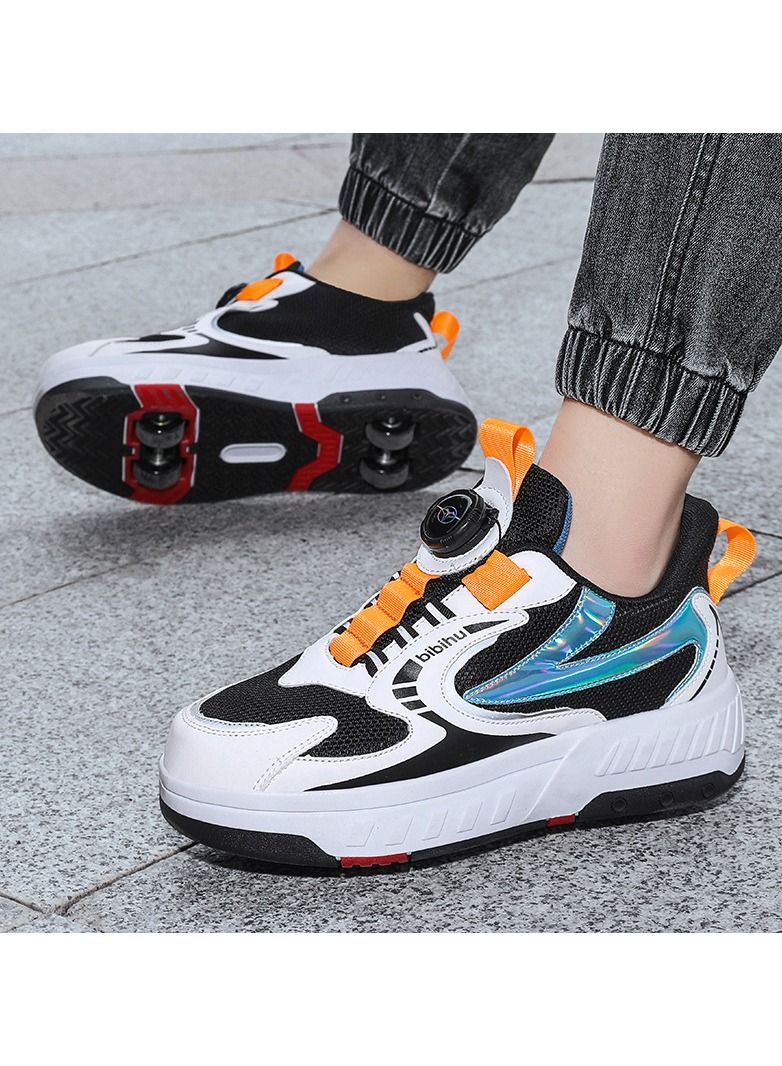KUYING New Four Wheel Skating Shoes 
