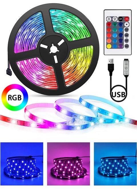 أضواء شريط LED RGB، شرائط إضاءة LED USB مع جهاز تحكم عن بعد، أضواء تلفزيون LED لغرفة النوم، في الهواء الطلق، ديكور غرفة الألعاب