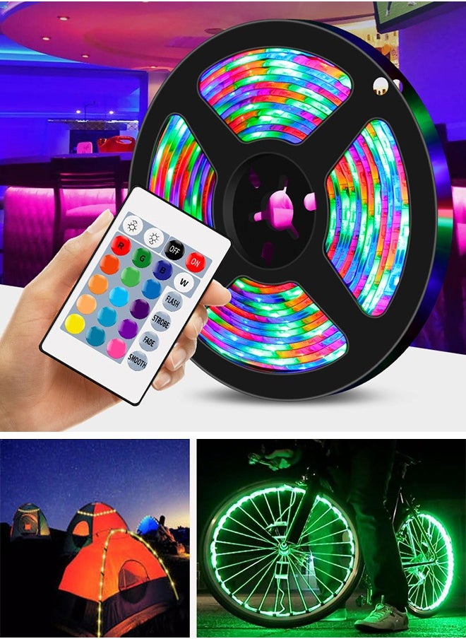 Generic - RGB Led Strip Lights, USB Led Light Strips with Remote, Led TV Lights for Bedroom、Outdoor、Game Room Decor - Image 1