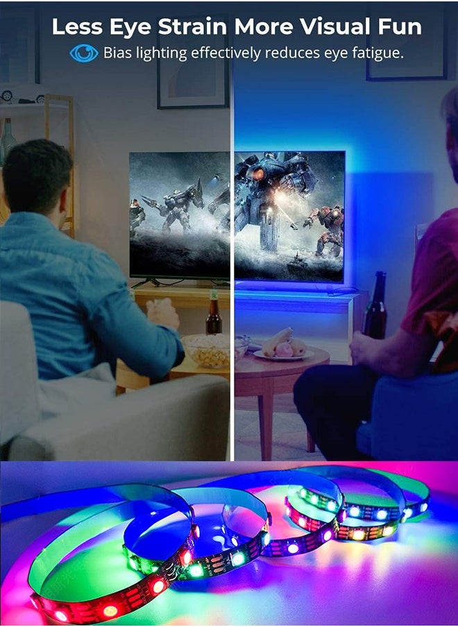 Generic - RGB Led Strip Lights, USB Led Light Strips with Remote, Led TV Lights for Bedroom、Outdoor、Game Room Decor - Image 1
