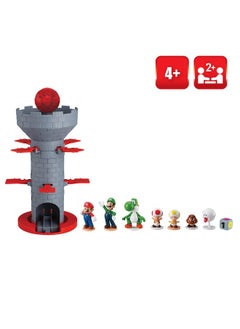 Epoch Epoch Games Super Mario Blow Up! Shaky Tower Balancing Game - Tabletop Skill and Action Game with Collectible Super Mario Action Figures (Pack of 1)  - Image 2