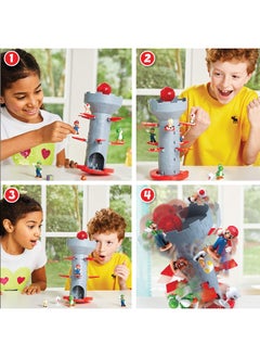 Epoch Epoch Games Super Mario Blow Up! Shaky Tower Balancing Game - Tabletop Skill and Action Game with Collectible Super Mario Action Figures (Pack of 1)  - Image 5