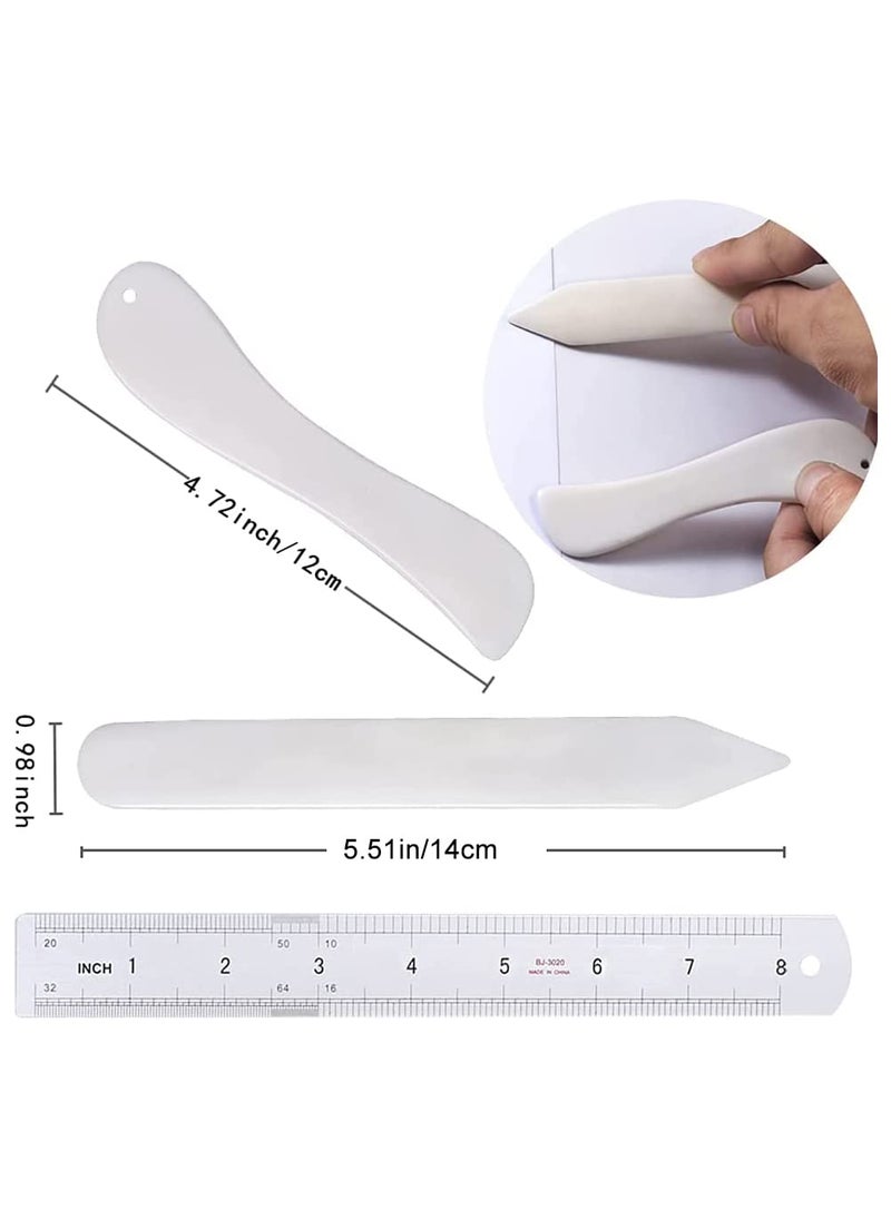 Butuze BUTUZE Book Binding Kit, Bone Folder Tool for Paper Crafting, Complete Book Binding Kits with Bone Folder Waxed Thread, Curved Needle Bookbinding, Bookbinding Supplies  - Image 4