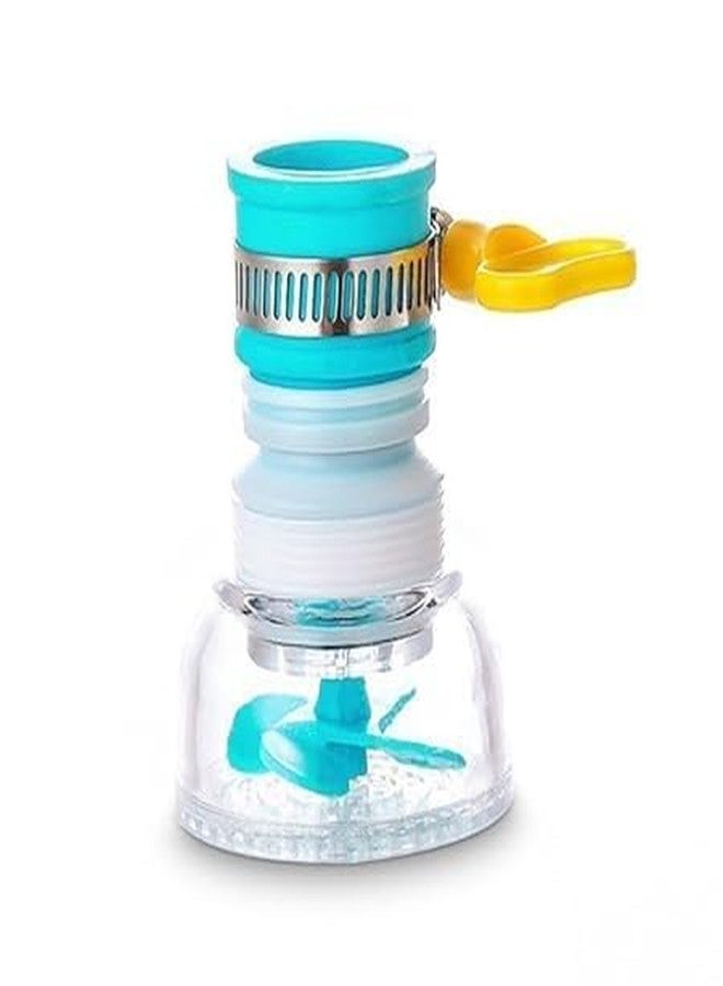 Kruthu Enterprise Kitchen Faucet Extender Attachment, Flexible Sink Sprayer, 6.6 cm Adjustable Nozzle, Adjustable Kitchen Splash Plastic Water Saving Faucet Sprinkle Head Nozzle Bathroom Tap - Image 1