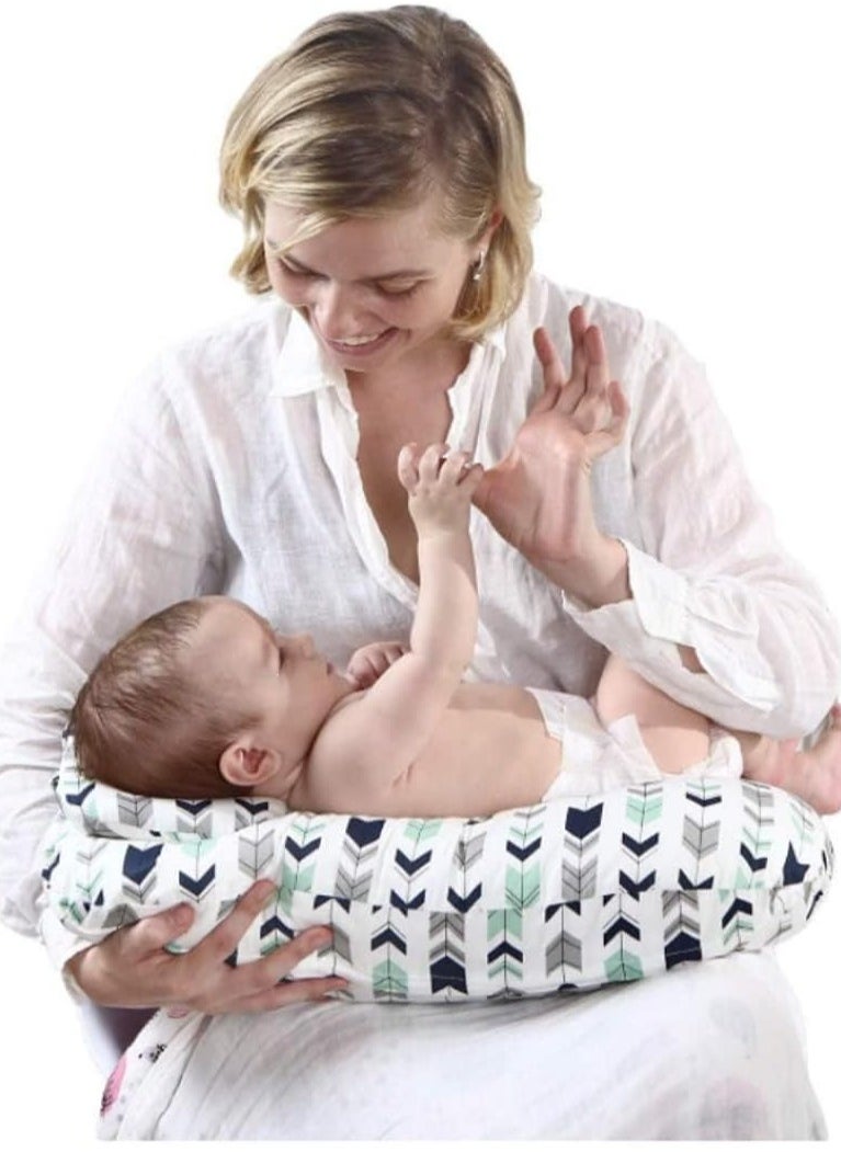 Generic Breastfeeding pillow for newborns, natural position, machine washable, supports the baby and is comfortable for the mother’s position and a sleeping pillow (multiple shapes and colors)  - Image 5