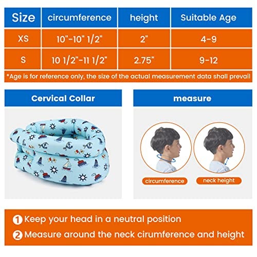 Willcom Kids Soft Neck Posture Corrector Brace, Prevent Humpback, Cervical Collar Support for Pain and Spine Alignment Straightener (Blue, 10.5-11.5inch) - Image 4