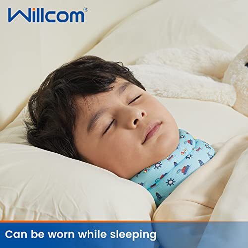 Willcom Kids Soft Neck Posture Corrector Brace, Prevent Humpback, Cervical Collar Support for Pain and Spine Alignment Straightener (Blue, 10.5-11.5inch) - Image 5
