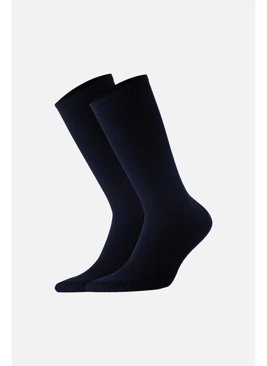 Aytuğ Men's Bamboo Navy Blue Socket Diabetes Socks - A-51000-L