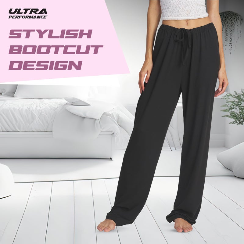 Ultra Performance Womens Pajama PJ Pants 3 Pack Lounge Bottoms Pajamas for Women (Avail in Plus Sizes) - Image 3