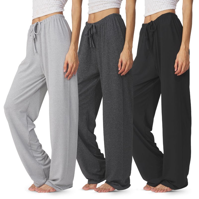Ultra Performance Womens Pajama PJ Pants 3 Pack Lounge Bottoms Pajamas for Women (Avail in Plus Sizes) - Image 1