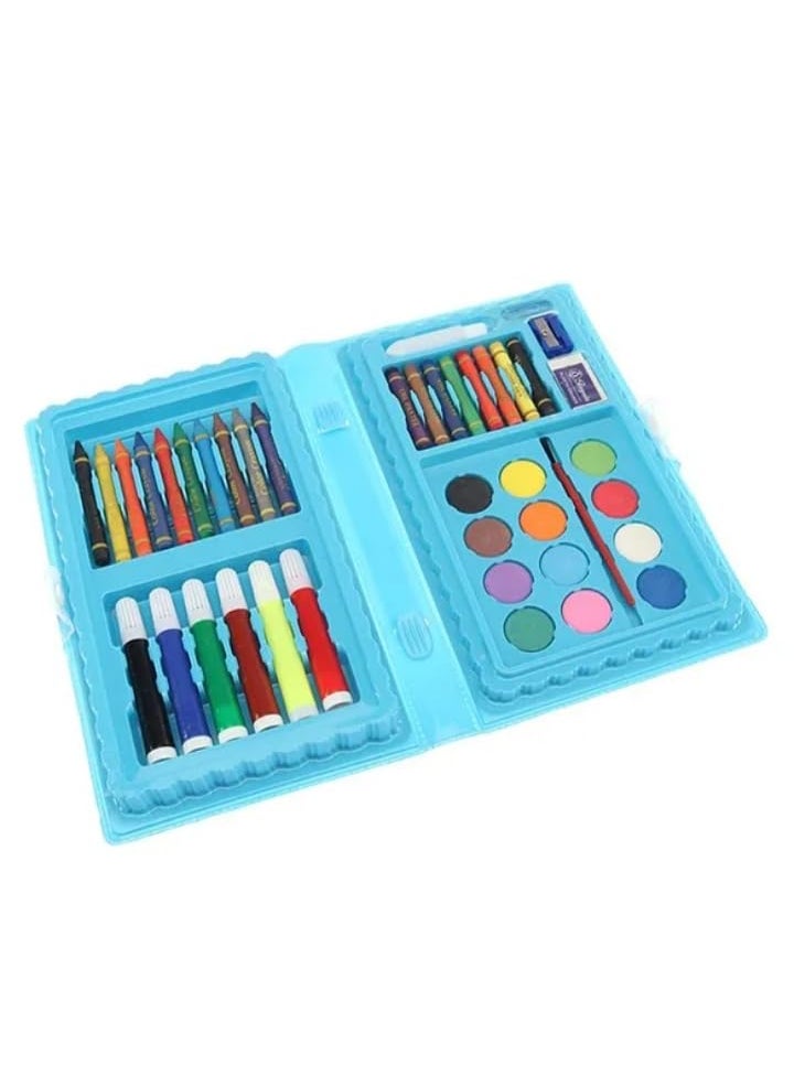 Manos Manos Colour Set for Kids Students 42 Pieces Crayons Water Colours Oil Pastels Glue Eraser Sharpener Brushes  - Image 2