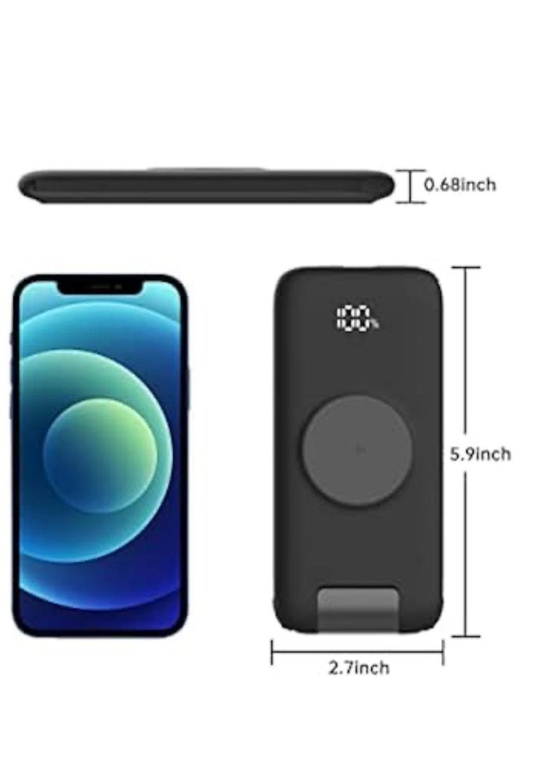 GULFLINK Large Capacity Portable Fast Charger Power Bank With Led Display Built in Cable 20000mah Black  - Image 3
