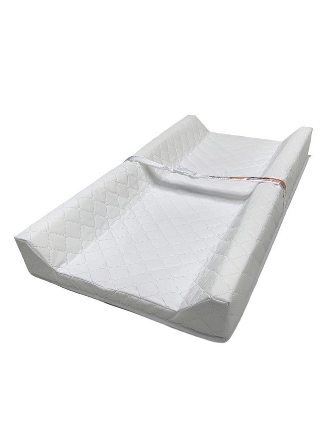 إنجنيونتي وسادة تغيير حفاضات Summer by Ingenuity Contoured - تتضمن بطانة تغيير حفاضات مقاومة للماء وحزام تثبيت آمن مع مشبك سريع الفك - Image 1