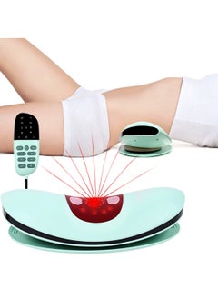 Electric Lumbar Traction Device Light Therapy Massager Back Muscle Pain Relief
