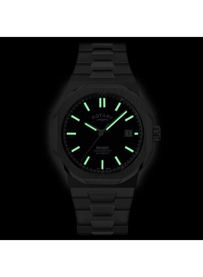 Rotary  Rotary Men's Regent Automatic 100M Water Reistance Green Dial Stainless Steel Bracelet Watch - GB05410/05 for Men | Best Price UAE