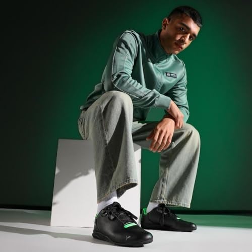 PUMA أحذية بومة للرجال من مرسيدس AMG بتروناس F1 دريفت كات ديسما، أسود-أخضر فوار، 12 - Image 2