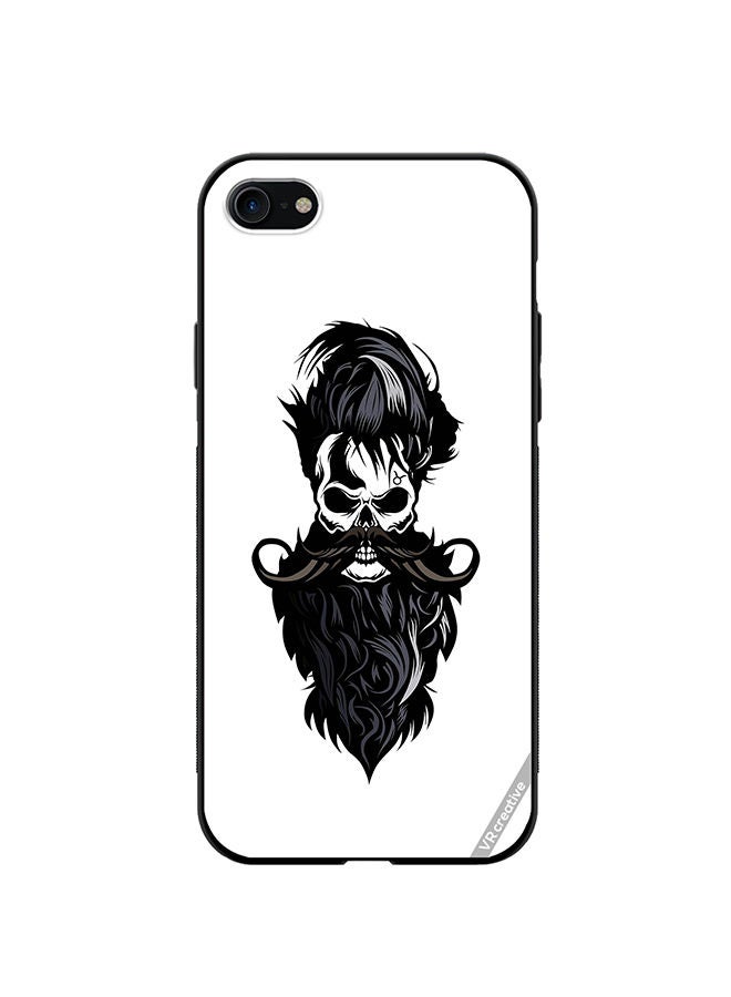 VR CREATIVE Protective Case Cover For Apple iPhone SE (2022) Skull Beard Design Multicolour - Image 1