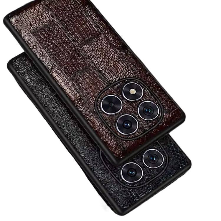 غطاء واقي بملمس جلد لـ Redmi Note 14 Pro باللون أسود مع حماية من السقوط وملمس جلد أصلي مع مقاوم للصدمات مع مقاوم للخدش للاستخدام المتكرر للاستخدام اليومي للاستخدام المنزلي - Image 2