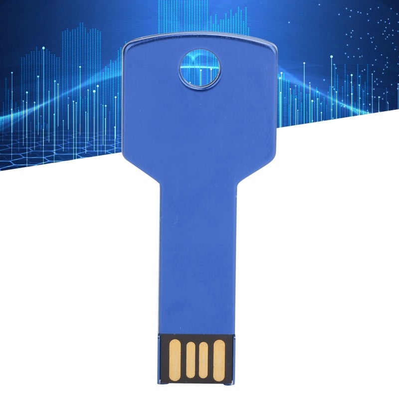 ساعة USB ذات شكل مفتاح: سعة 32 جيجا بايت بلون أزرق – نقل سريع ومجهزة بتشغيل فوري – وسيارة USB متينة ذات تصميم فريد لنقل الملفات بين السيارة والكمبيوتر - Image 4