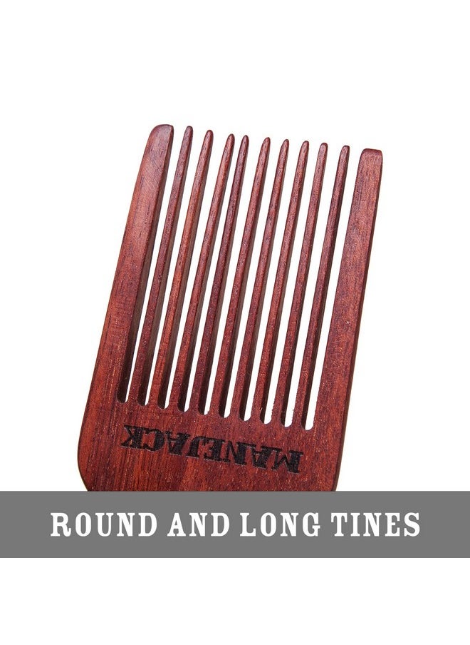 MANEJACK - Beard Pick For Men- Wooden Comb Afro Hair Lift Combs - Image 1