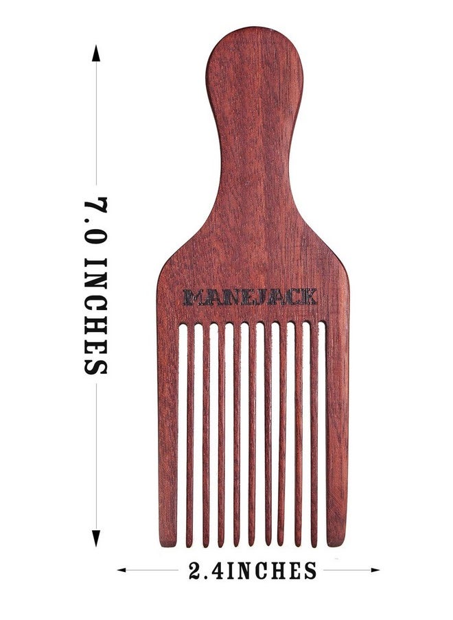 MANEJACK - Beard Pick For Men- Wooden Comb Afro Hair Lift Combs - Image 1