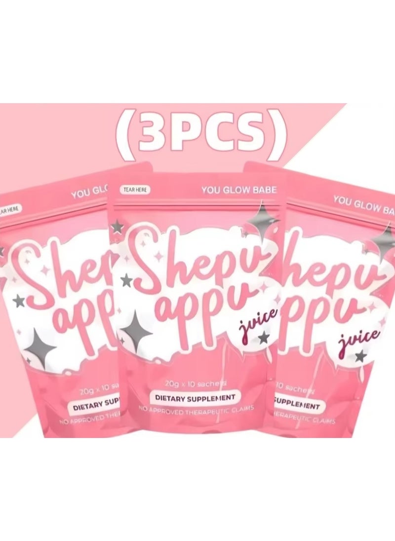 You Glow Babe 3 packs of Shebu Appu Juice 15g x 10 sachets  - Image 1